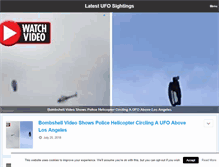 Tablet Screenshot of latest-ufo-sightings.net
